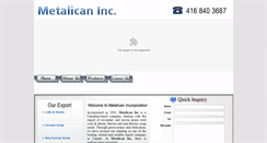 Desktop Screenshot of metalican.com